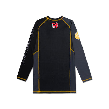 PW RANKED LS RASHGUARD [BLACK]