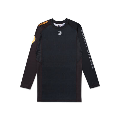 PW RANKED LS RASHGUARD [BROWN]