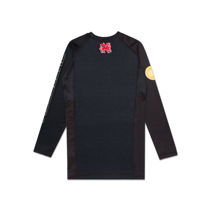 PW RANKED LS RASHGUARD [BROWN]