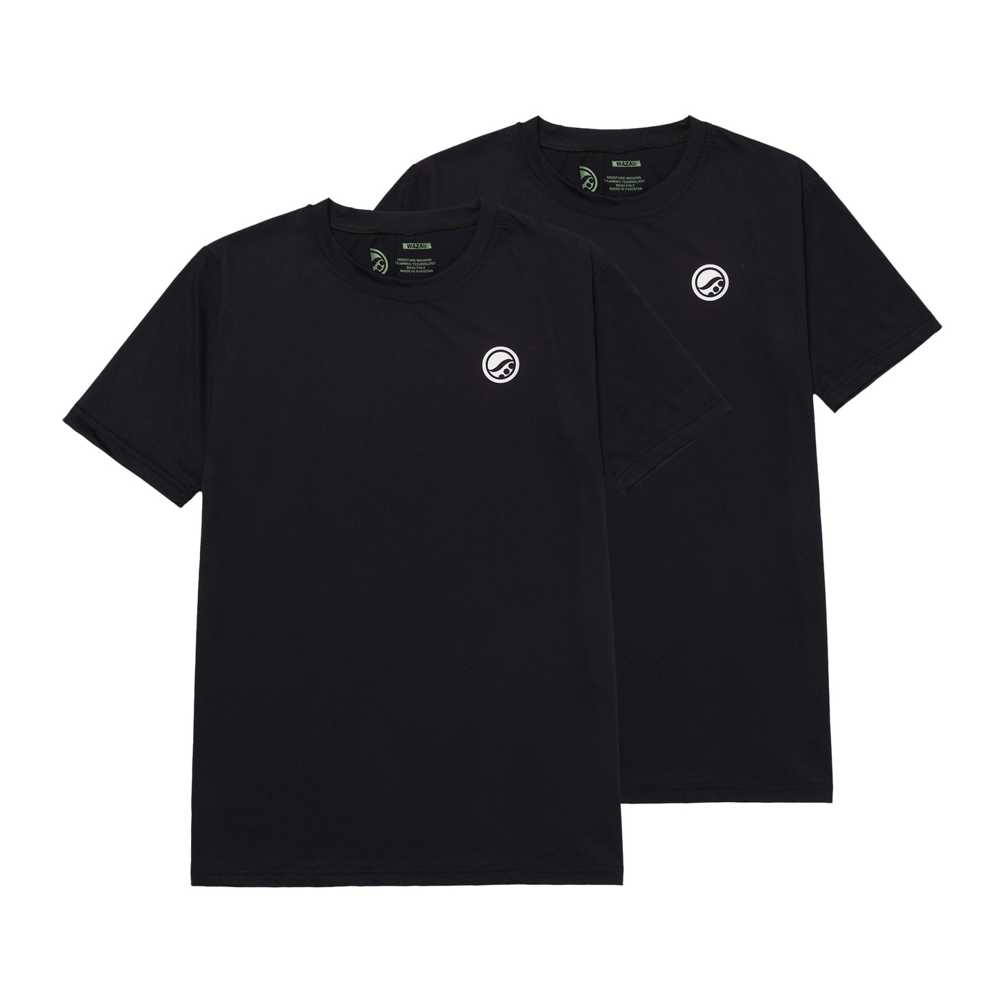 Wazair Training Tee 2-Pack [BLACK]