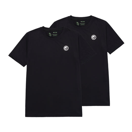 Wazair Training Tee 2-Pack [BLACK]