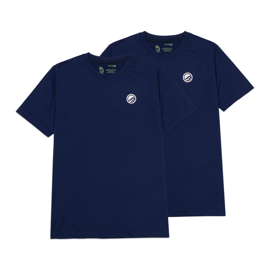 Wazair Training Tee 2-Pack [NAVY]
