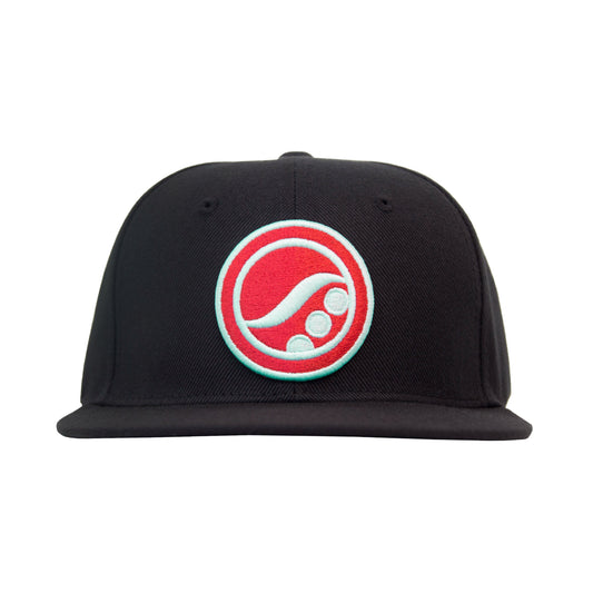 OG Logo Snapback - Black - Red/Baby Blue